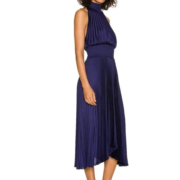 πΈ A.L.C. Renzo Pleated Blouson Dress - Picture 7 of 13